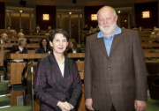 v.li. Mag.a Barbara Prammer - Präsidentin des Nationalrates und Dr. Franz Josef Weissenböck - Autor
