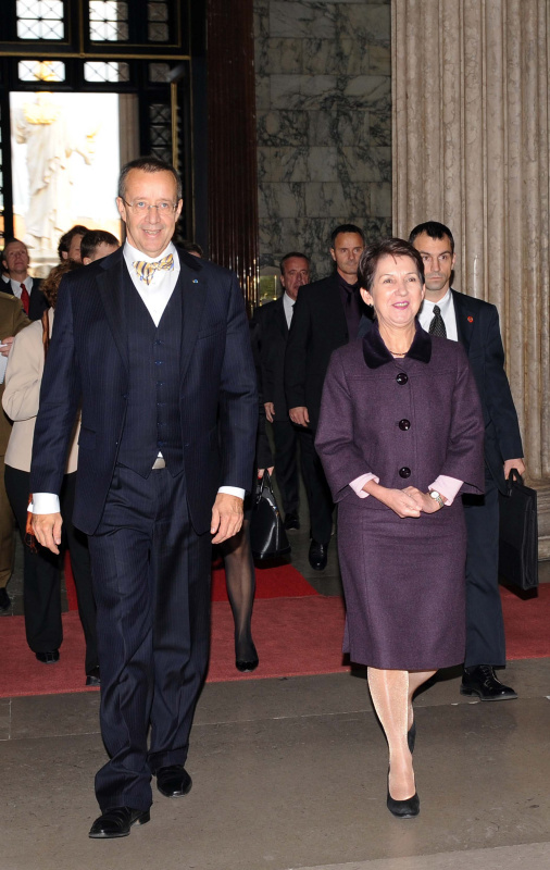 v.li. Präsident der Republik Estland, S.E. Herr Toomas Hendrik Ilves und Nationalratspräsidentin Mag.a Barbara Prammer