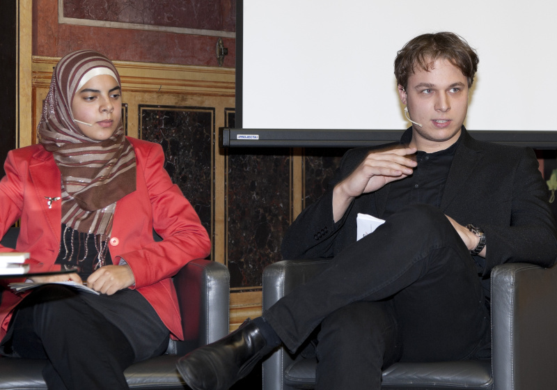 v.li. Nermin Ismail und Christoph Leschanz