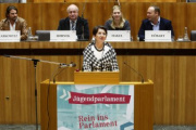 Nationalratspräsidentin Mag.a Barbara Prammer am Rednerpult.