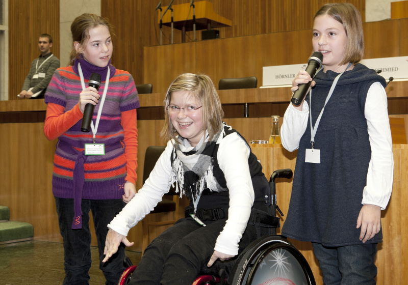 Schülerinnen der NMS Klusemannstrasse Graz