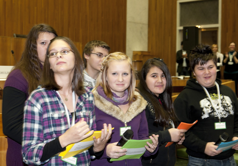 Schülerinnen der Hauptschule Zell am See