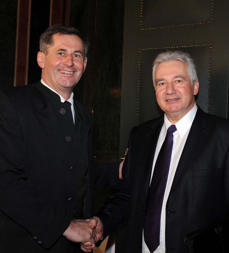 v.li. Bundesratspräsident Martin Preineder und Istvan Jakab - Vizepräsident der ungarischen Nationalversammlung