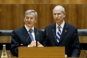 v.links: Dr.Wolfgang Schuessel - Bundeskanzler a.D. und Botschafter Stuart E. Eizenstat