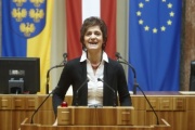 Johanna Köberl - Bundesrätin der SPÖ am Rednerpult