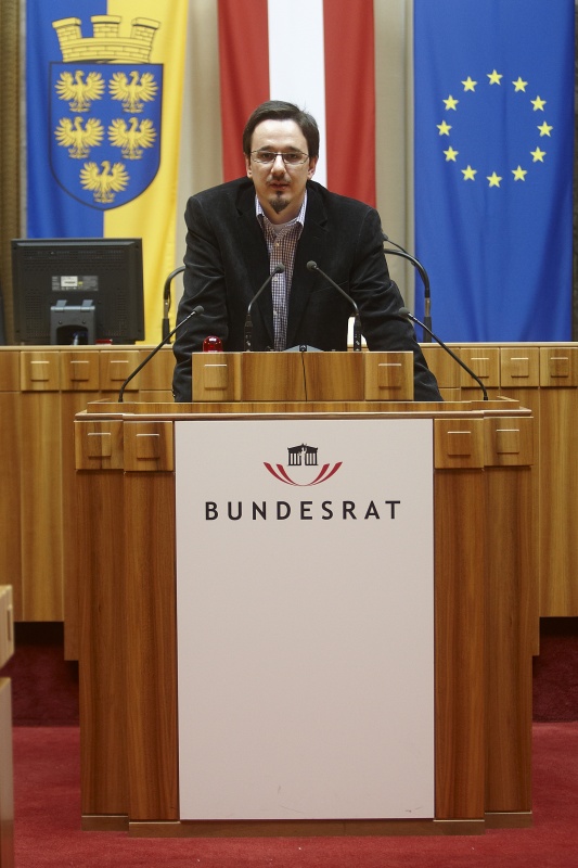 Christian Füller - Bundesrat der SPÖ am Rednerpult