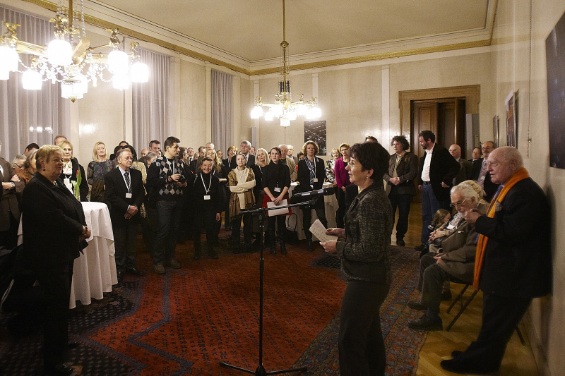 Nationalratspräsidentin Mag.a Barbara Prammer begrüßt die Gäste