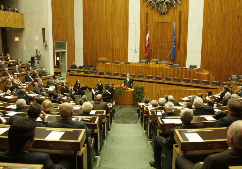 Bundeskanzler Werner Faymann am Rednerpult