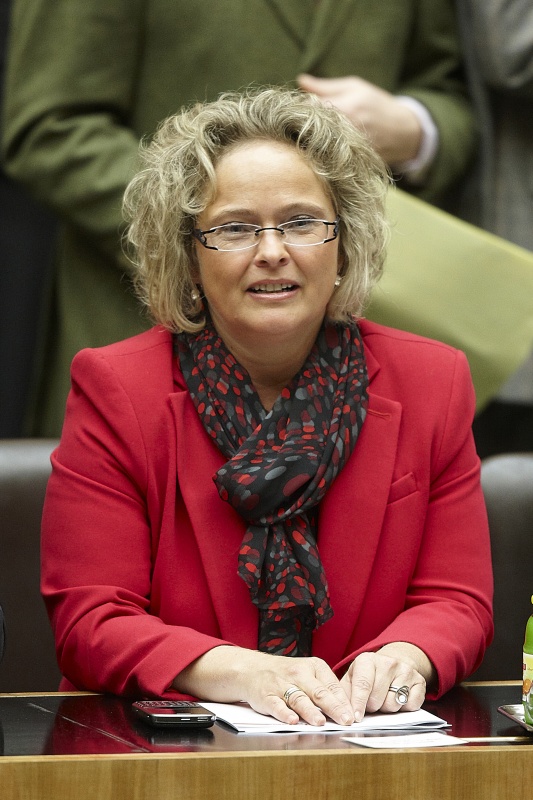 Justizministerin Mag.Claudia Bandion-Ortner auf der Regierungsbank