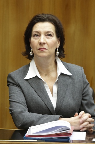 Gabriele Heinisch-Hosek - Bundesministerin für Frauen und öffentlichen Dienst auf der Regierungsbank