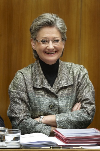Bildungsministerin Dr.Claudia Schmied auf der Regierungsbank