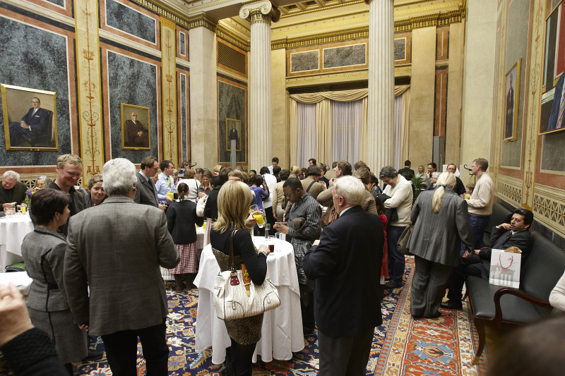 Empfang nach der Ehrung im Empfangssalon