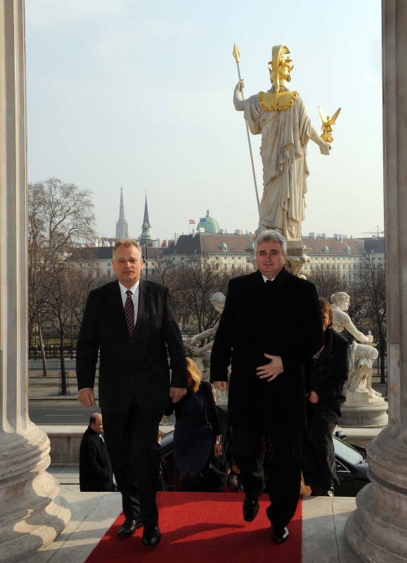 v.li. Bundearatspräsident Gottfried Kneifel und Milan Štěch - Präsident des tschechichischen Senats