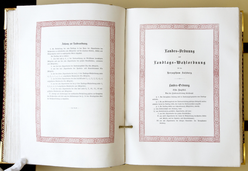 Das Original des Februarpatents aus 1861