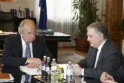 v.li. Zweiter Nationalratspräsident Fritz Neugebauer und  Eduard Nalbandian - armenischer Aussenminister im Gespräch