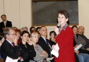 Mag.a Barbara Prammer - Präsidentin des Nationalrates begrüßt die VeranstaltungsteilnehmerInnen