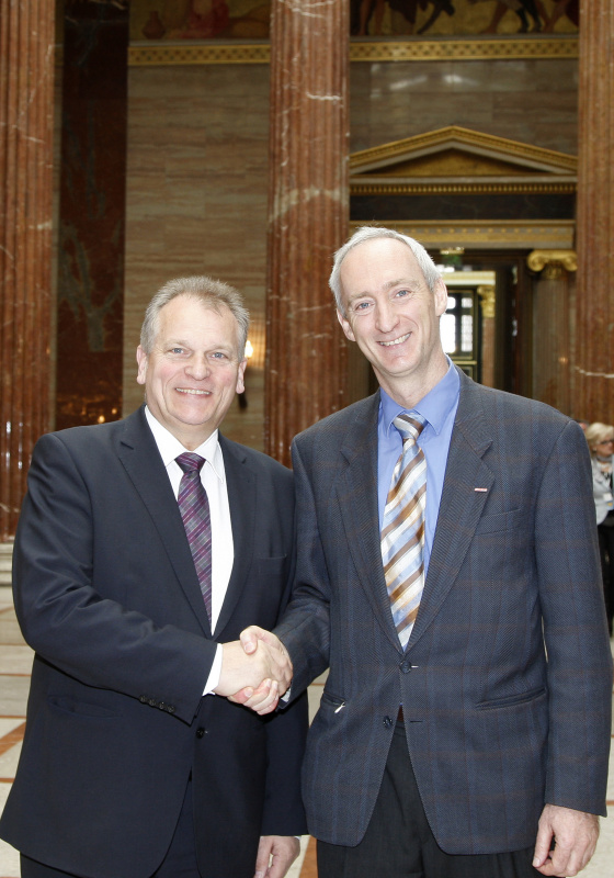 v.li. Gottfried Kneifel - Präsident des Bundesrates und Klaus Schobesberger