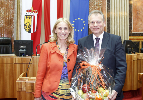 v.li. Susanne Wegscheider - Nationalratsabgeordnete A.D. und  Gottfried Kneifel - Präsident des Bundesrates