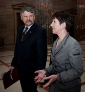 v.li. Laszlo Köver - Ungarischer Parlamentspräsident und Mag.a Barbara Prammer - Nationalratspräsidentin