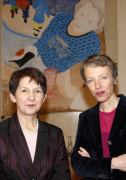v.li. Mag.a Barbara Prammer - Präsidentin des Nationalrates und Stella Rollig - Kunstkuratorin des Parlaments und Direktorin des Lentos Kunstmuseum Linz