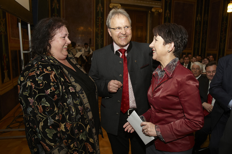 v.li.: Mag.a Anita Lackenberger, Hermann Gahr - Nationalratsabgeordneter der ÖVP und Nationalratspräsidentin Mag.a Barbara Prammer