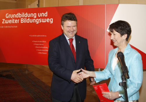 v.li. Dr. Michael Ludwig - Stadtrat von Wien und Mag.a Barbara Prammer - Präsidentin des Nationalrates