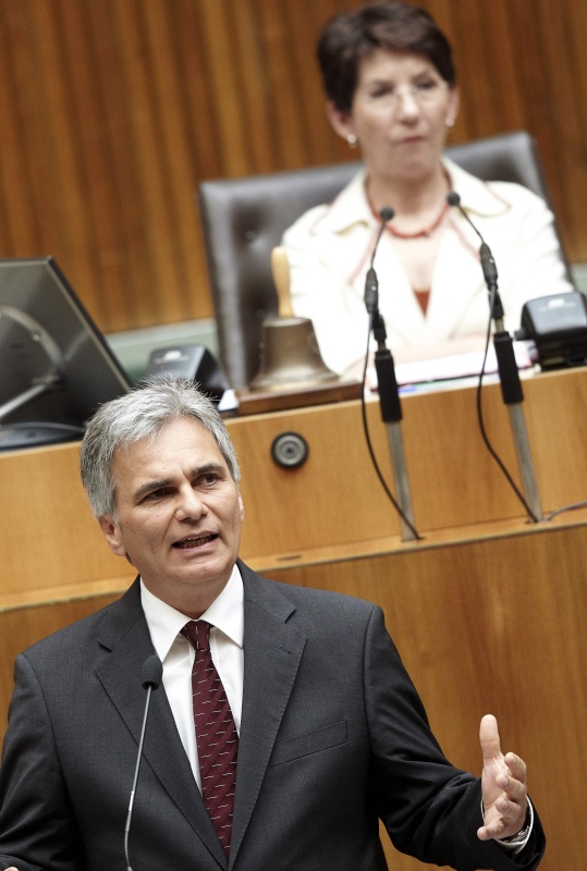 v.li. Bundeskanzler Werner Faymann und Nationalratspräsidentin Mag.a Barbara Prammer