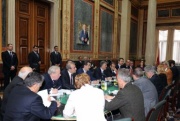 Türkische Delegation mit Abdullah Gül - Staatspräsident der Republik Türkei (6.v.li.)