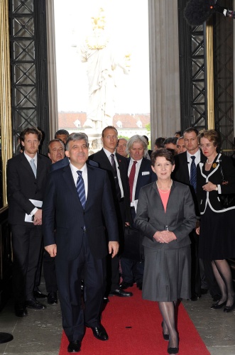v.li. Abdullah Gül - Staatspräsident der Republik Türkei und Mag.a Barbara Prammer - Nationalratspräsidentin