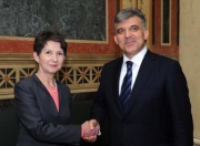 v.li. Mag.a Barbara Prammer und Abdullah Gül - Staatspräsident der Republik Türkei