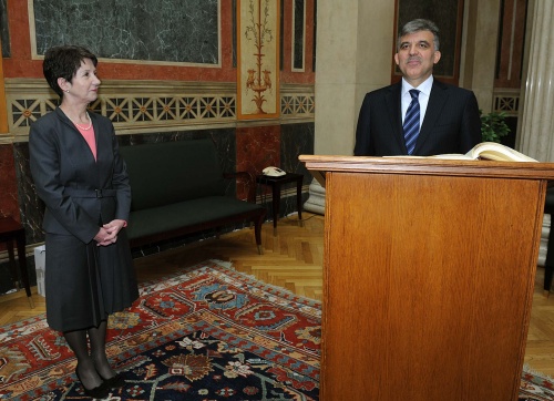 v.li. Mag.a Barbara Prammer und Abdullah Gül - Staatspräsident der Republik Türkei