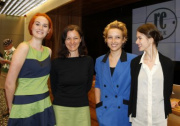 v.li. Teresa Eichler, Elisabeth Al Chihade - Projektbetreuerin, Marlene Sachs und Flora Hauser