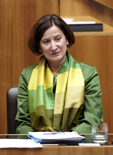 Auf der Regierungsbank Mag. Johanna Mikl-Leitner - Innenministerin