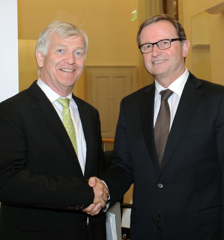 v.li. Bruno Frick und Karlheinz Kopf - Klubobmann der ÖVP