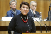 Sonja Ablinger - Nationalratsabgeordnete der SPÖ am Rednerpult