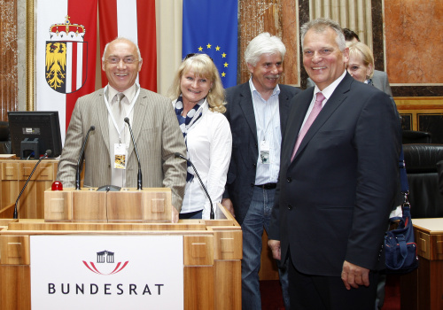 Gottfried Kneifel - Bundesratspräsident (1.v.re) mit seinen Gästen