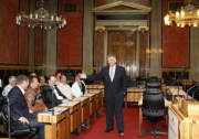 Gottfried Kneifel - Bundesratspräsident (re) im Gespräch mit seinen Gästen