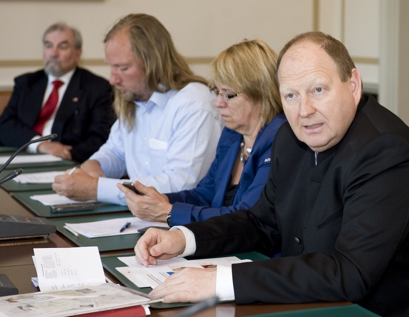 Deutsche Delegation mit Klaus Brähmig  - Delegationsleiter (1.v.re.)