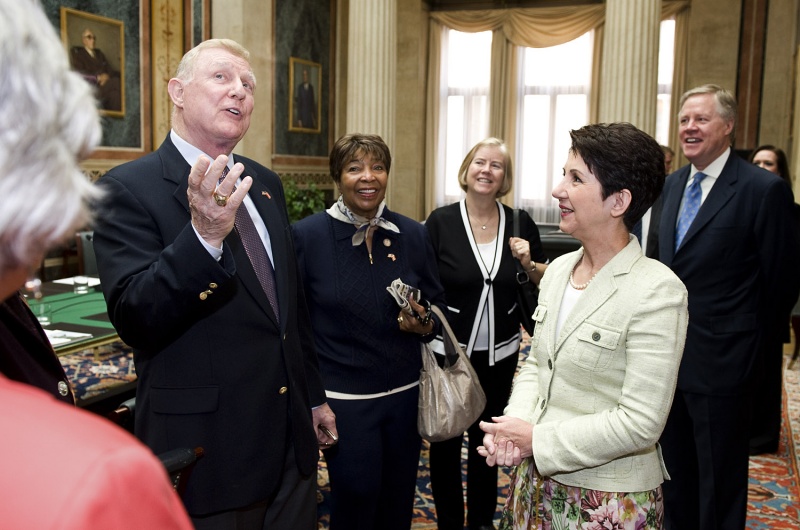 v.re. Mag.a Barbara Prammer - Nationalratspräsidentin im Gespräch mit den Mitgliedern des US-Kongresses