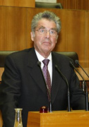 Dr. Heinz Fischer - Bundespräsident am Rednerpult