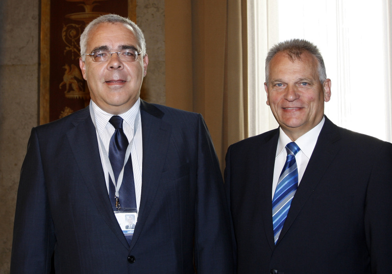 v.li. Mag. Christian Weissenburger - Sektionschef d. Bundesministeriums für Verkehr, Innovation und Technologie und Gottfried Kneifel - Bundesratspräsident