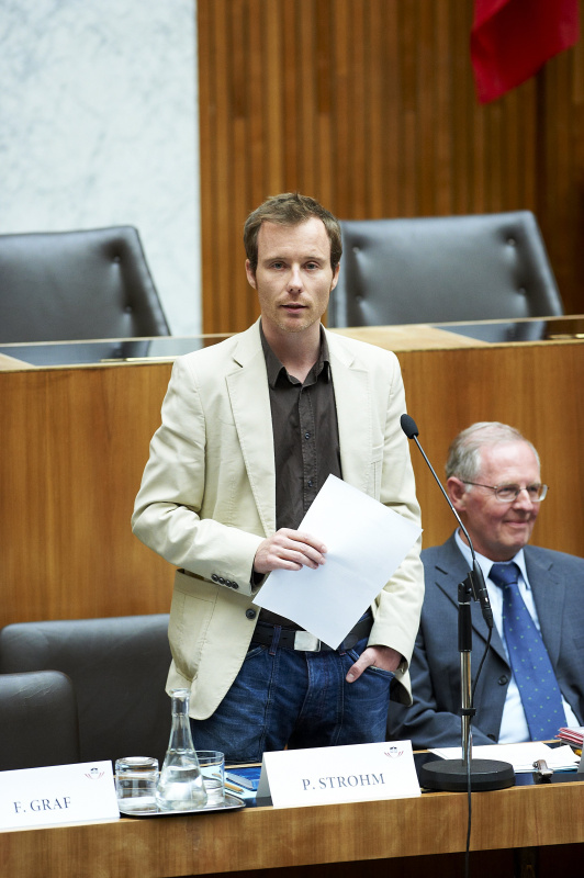 Philipp Strohm - Vertreter der österr. Umweltorganisationen am Wort