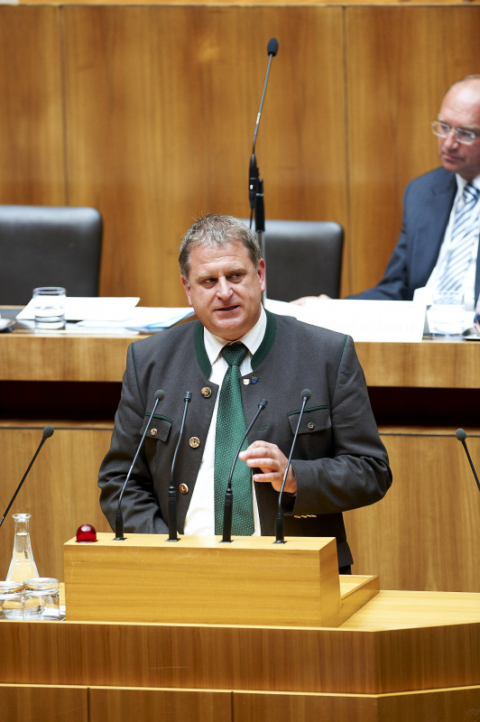 Maximilian Linder - Nationalratsabgeordneter am Rednerpult