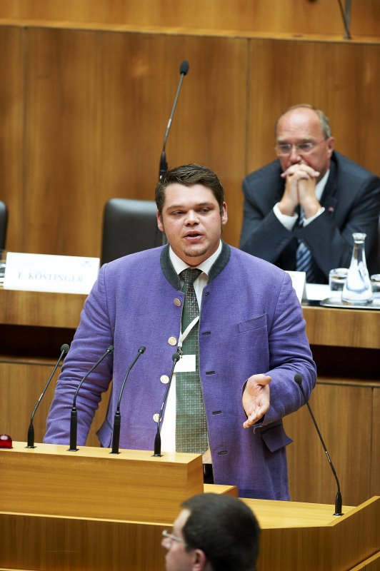 Alois Nußbaumer am Rednerpult