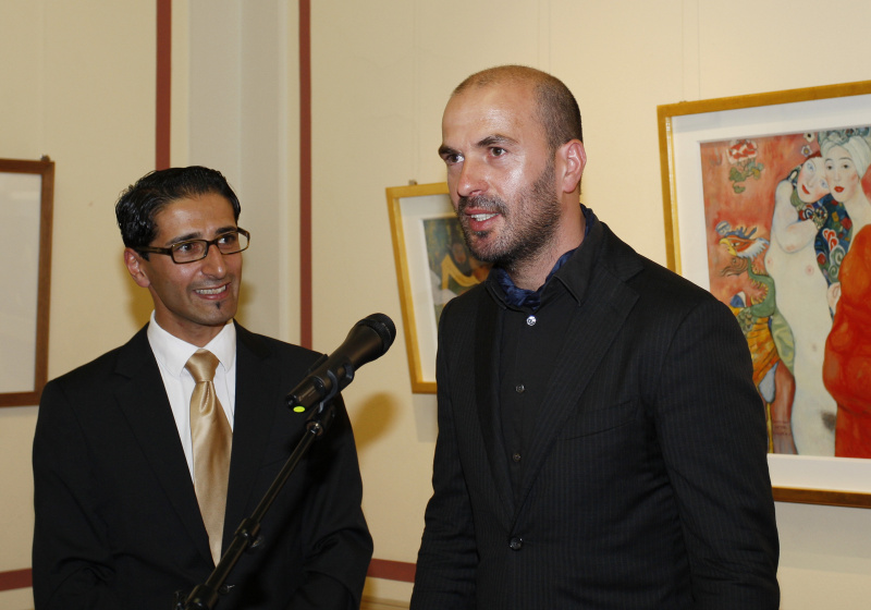 v.li. Efgani Dönmez - PMM - Mitglied des Bundesrates und Gentian Lulani