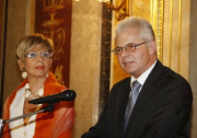 v.li. Ingrid Korosec und Heinz K. Becker Abgeordneter zum Europäischen Parlament