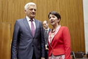 v.li. Jerzy Buzek -  Präsident des Europäischen Parlaments und Nationalratspräsidentin Mag.a Barbara Prammer