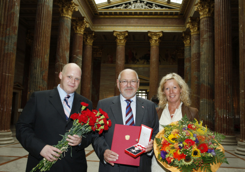 Reinhard Todt - Vizepräsident des Bundesrates (Mitte) mit Familie