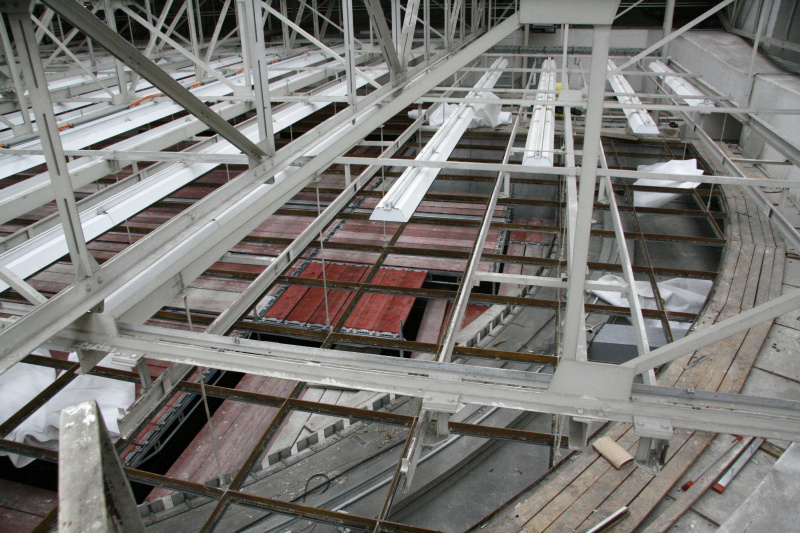 Glasdeckenabhängung über dem Nationalratssitzungssaal