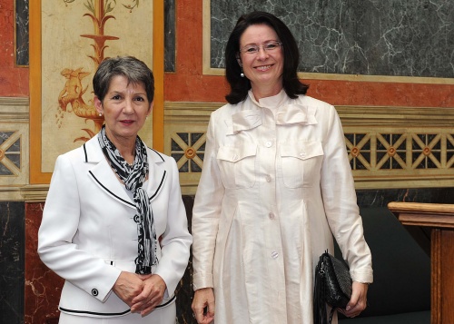 v.li.Nationalratspräsidentin Mag.a Barbara Prammer und die tschechische Parlamentspräsidentin Miroslava Nĕmcová 